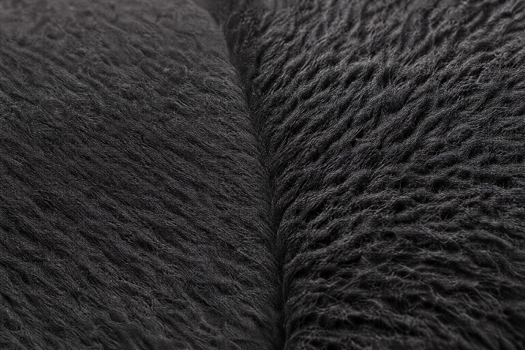 Macro of long-nap velour felt with the pile brushed into one direction